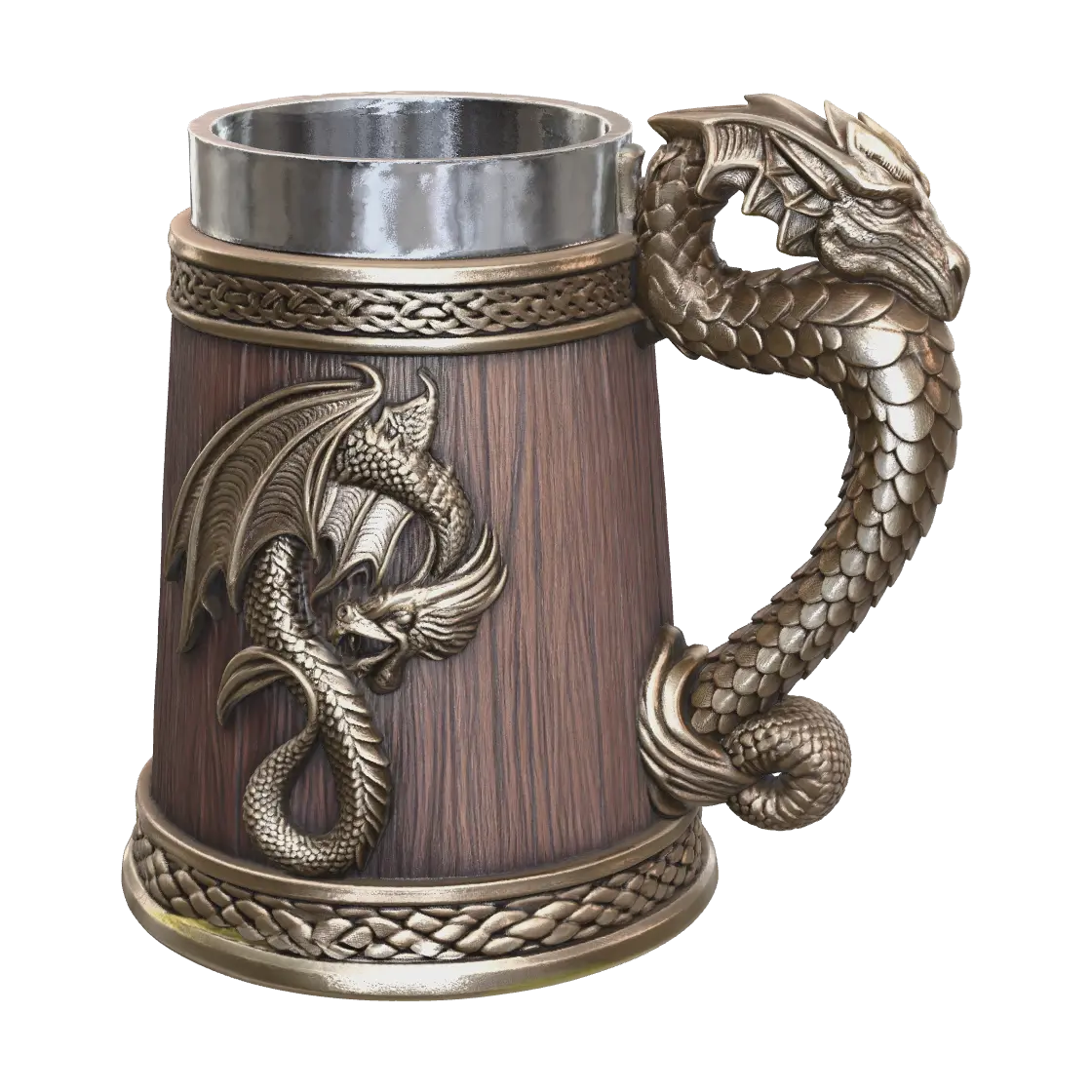 Ornate Beermug - Drinking 3D model, vytvořený pomocí AI