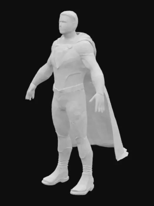 3D model for Superhero Pose