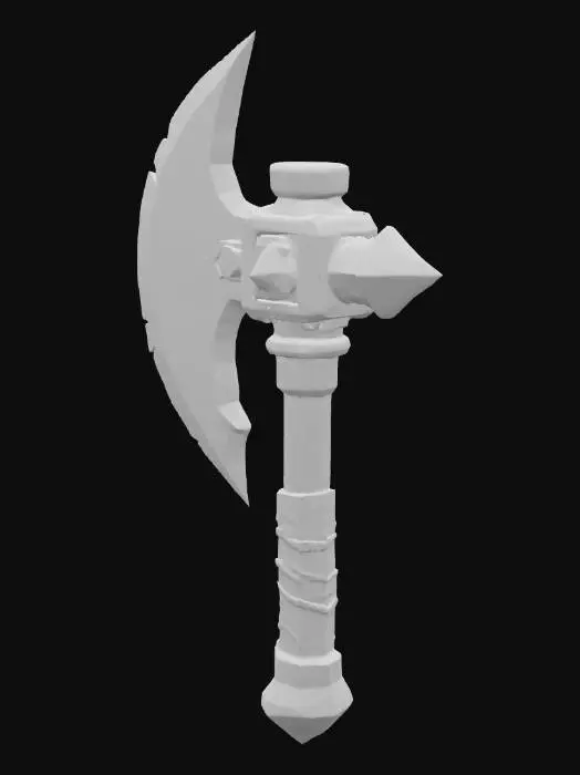 3D model for Ancient Battle Axe