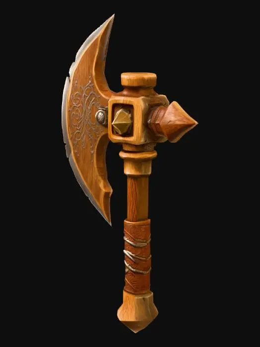 3D model for Ancient Battle Axe