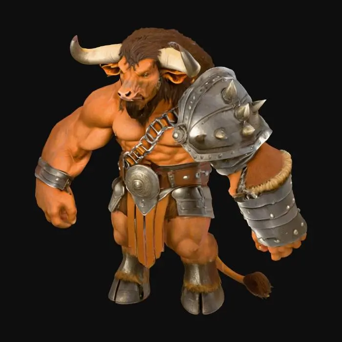 3D model for Minotaur Warrior