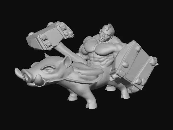 3D model for Hammerhog Warrior