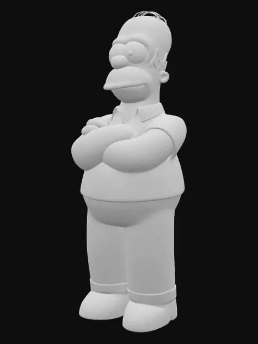 3D model for Homer Character Illustration