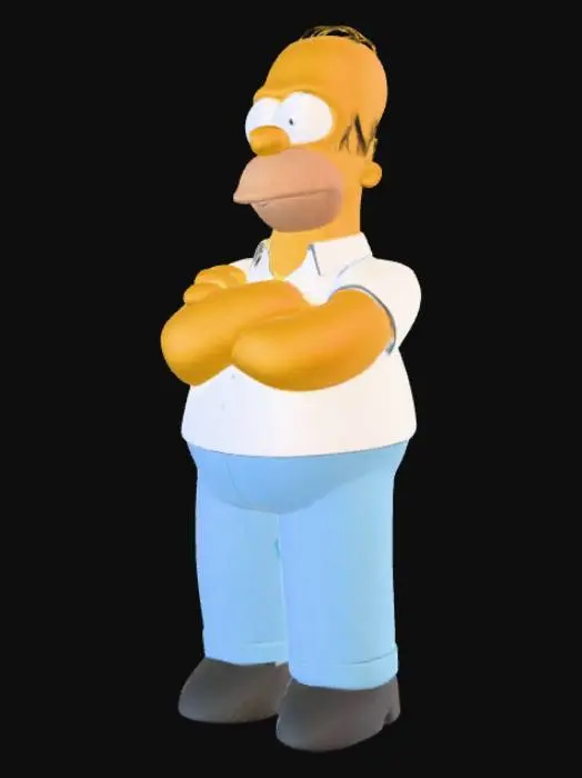 3D model for Homer Character Illustration