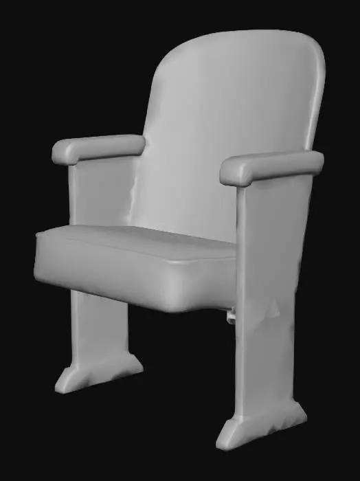 3D model for Vintage Theater Seat