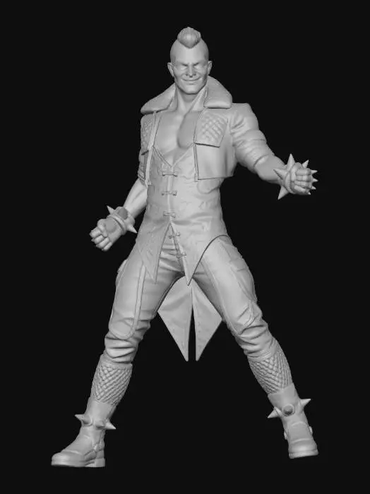 3D model for Crimson Spiked Warrior