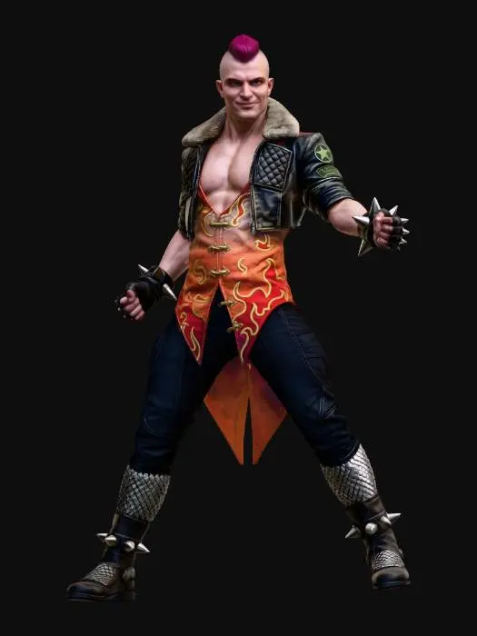 3D model for Crimson Spiked Warrior