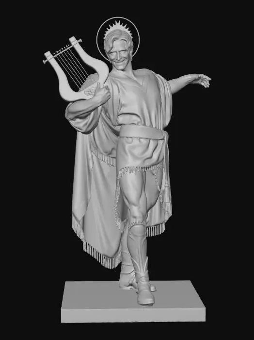 3D model for Celestial Harpist