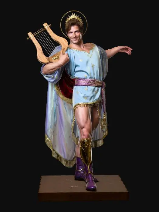 3D model for Celestial Harpist