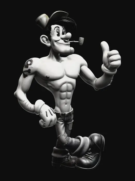 3D model for Muscle Cowboy Thumbs Up