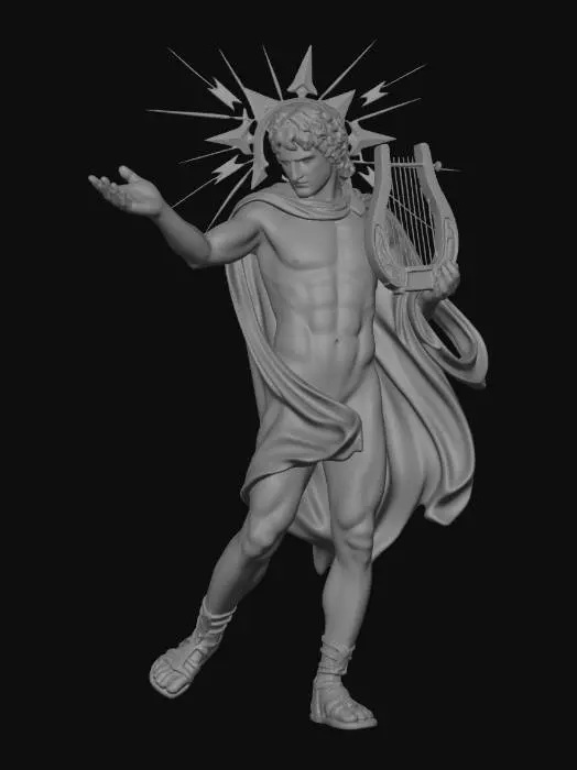 3D model for Apollo the Sun God