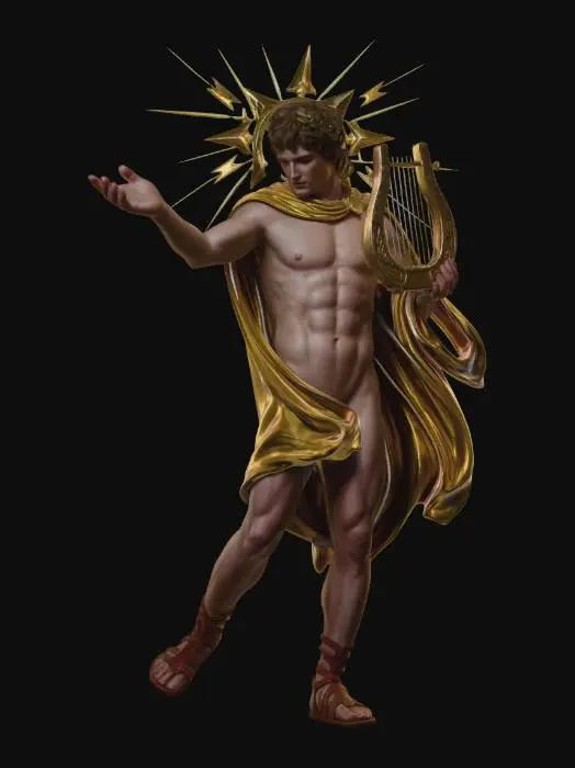 3D model for Apollo the Sun God