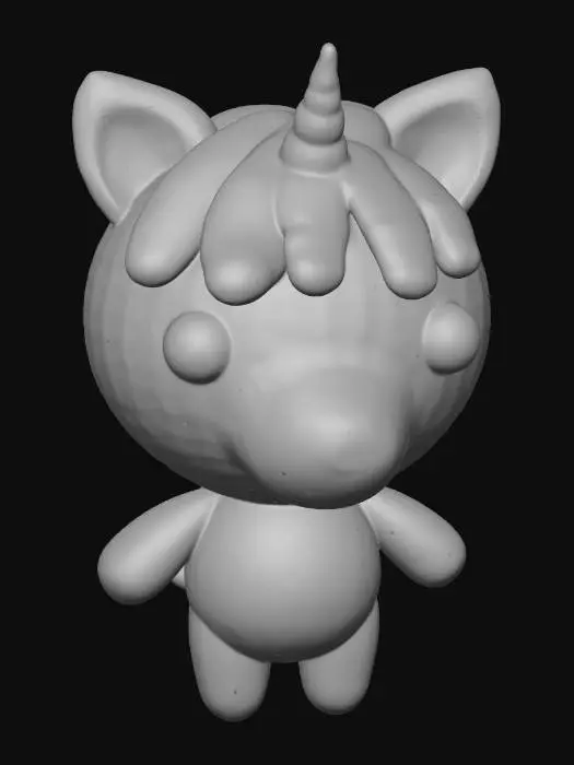 3D model for Pastel Unicorn Plush