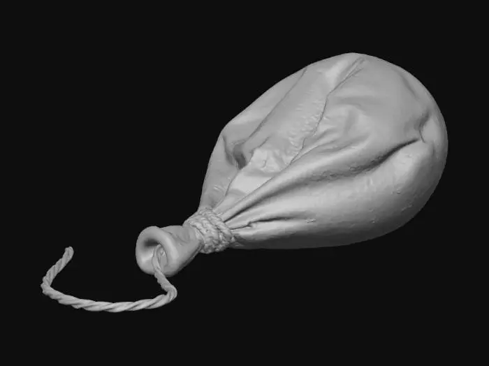 3D model for Deflated Balloon, The Breath of Laughter, #Halloween2025#