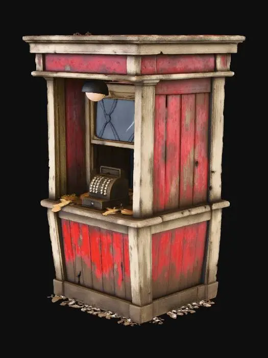 3D model for Forgotten Ticket Booth, The Last Admission, #Halloween2025#