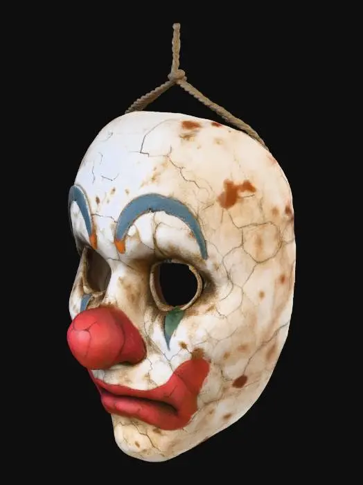 3D model for Melancholy Clown Mask, Wall Hanging, The Smile That Stayed, #Halloween2025#