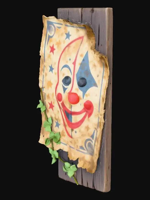 3D model for Clown Mask Poster, One Last Show, #Halloween2025#