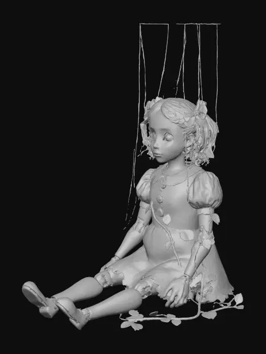 3D model for The Marionette Girl, Strings Attached, #Halloween2025#