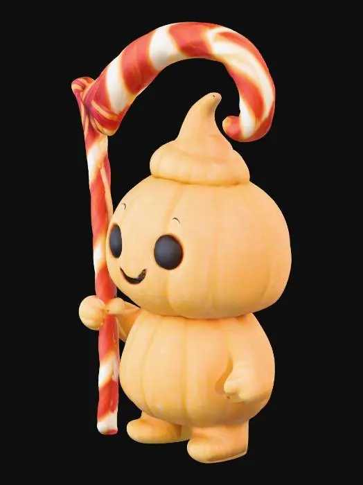 3D model for Pumpkin Peppermint Smile