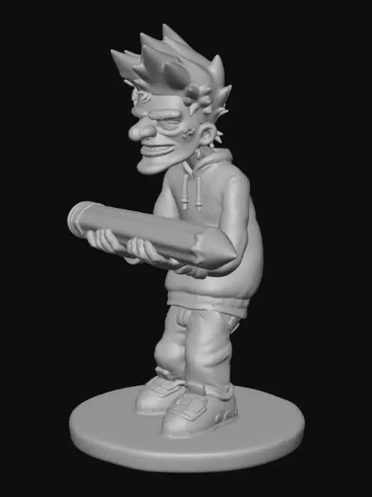 3D model for pencil troll