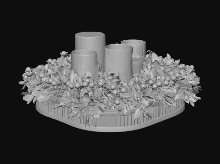 3D model for Holiday Candle Centerpiece