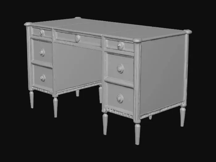 3D model for Vintage Elegance Desk