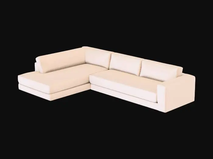 3D model for Carmel Lounge Return Bumper Sectional - Pottery Barn
