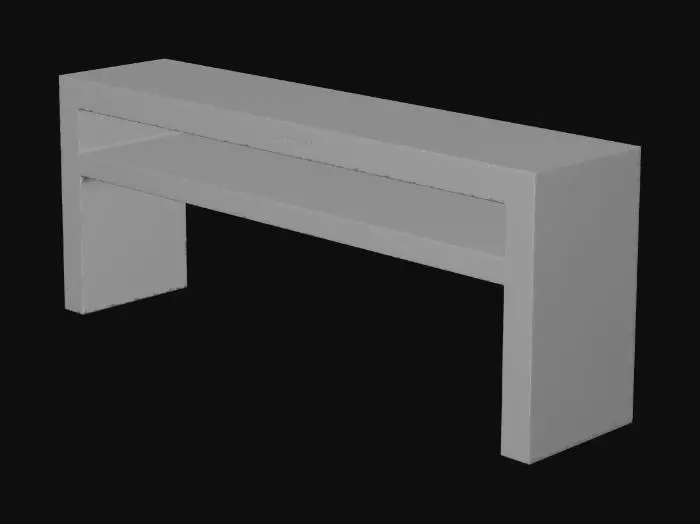 3D model for Custom Tiered Savannah Console Table