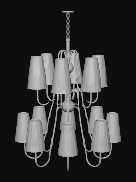 3D model for Juno 12 Arm Chandelier - Hector Finch