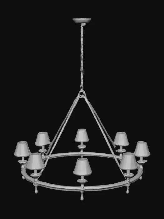 3D model for Classic 42" Ring Chandelier
