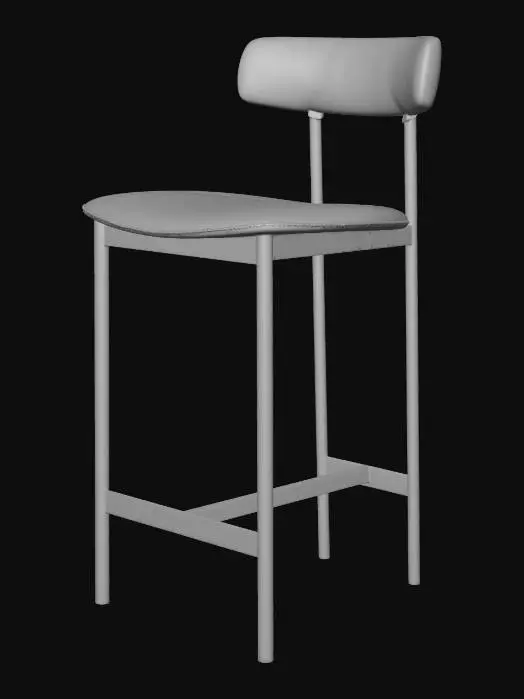 3D model for Grier Leather Counter Stool - West Elm