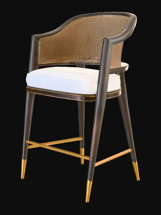 3D model for GRASSE II BAR STOOL COUNTER HEIGHT
