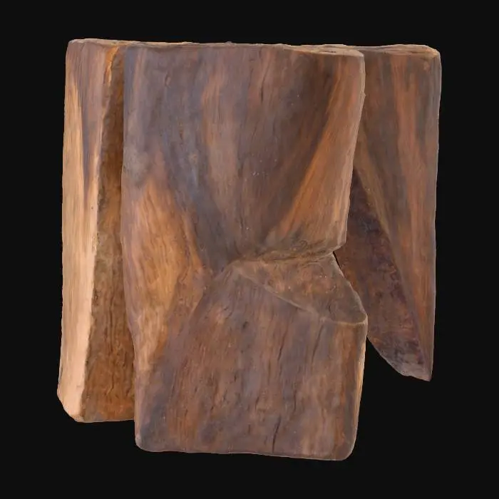 3D model for Brazilian Designer, Side Table, Wood, Brazil, 1950s