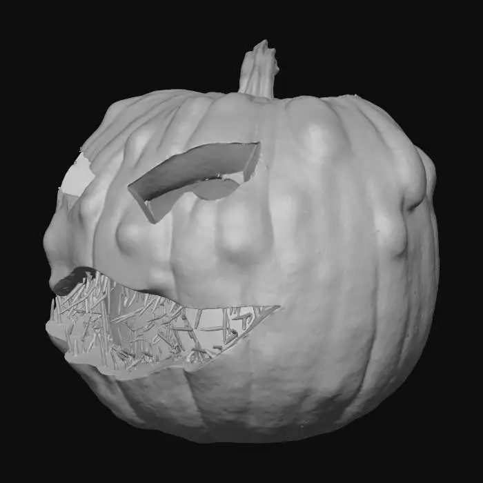 3D model for Spiky Grin Jack-o'-Lantern