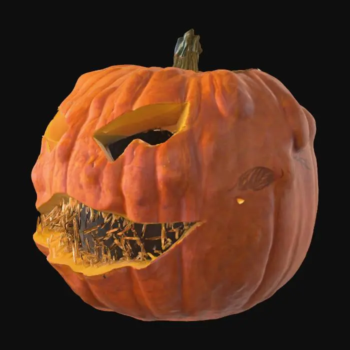 3D model for Spiky Grin Jack-o'-Lantern