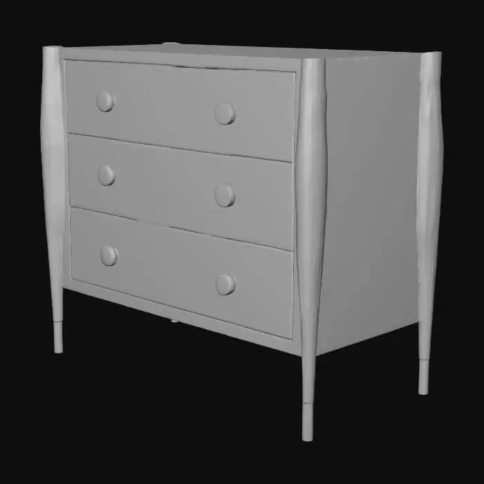 3D model for Concourde Bedside Chest-Ashe