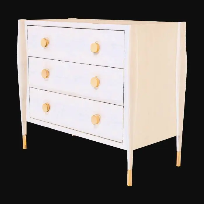 3D model for Concourde Bedside Chest-Ashe
