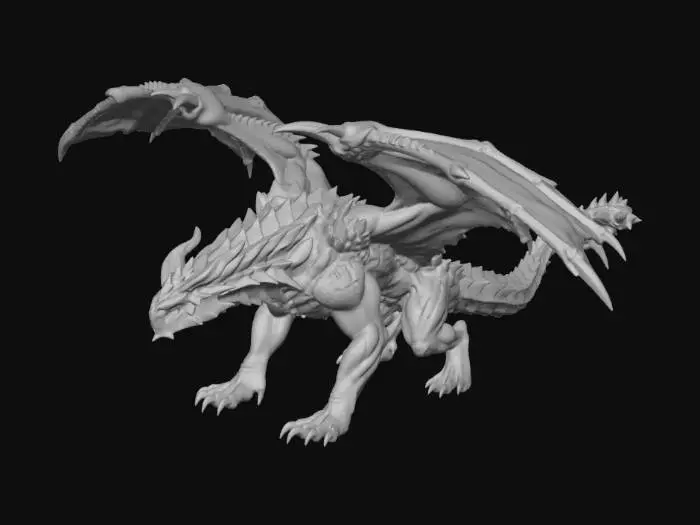 3D model for Azure Storm Dragon