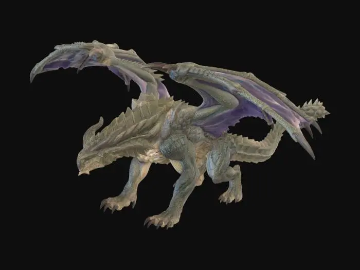 3D model for Azure Storm Dragon