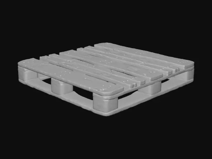 3D model for Weathered Wooden Pallet