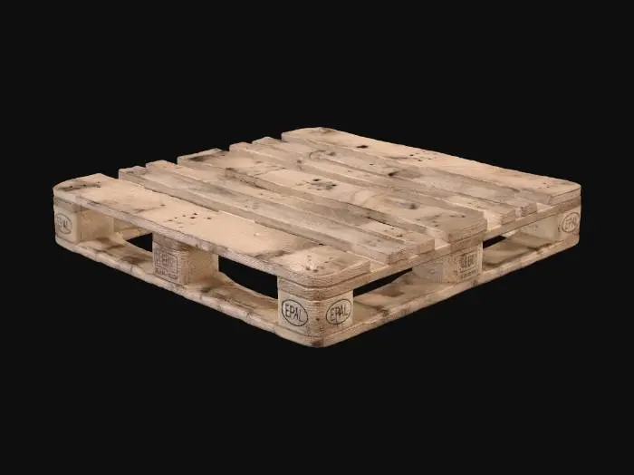 3D model for Weathered Wooden Pallet