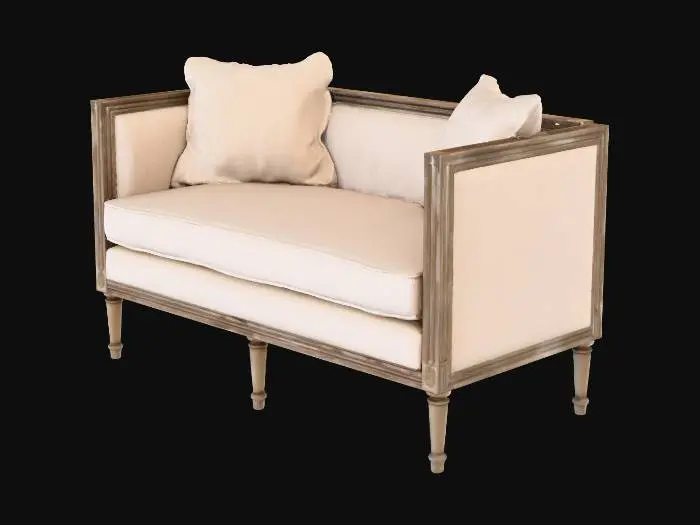 3D model for Vintage Settee