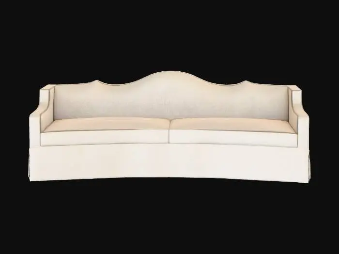 3D model for Elegant Curves Couch