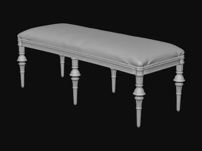 3D model for Zebra Elegance Bench