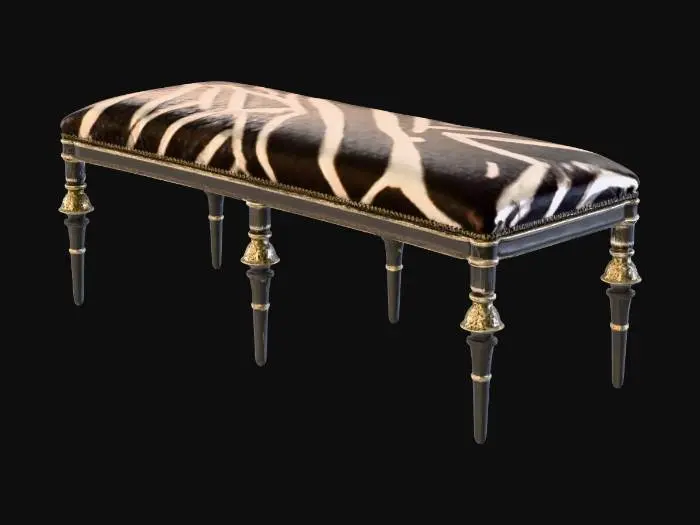 3D model for Zebra Elegance Bench