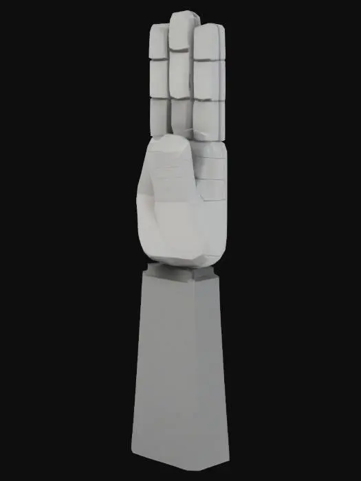 3D model for Make me a blocky hand
