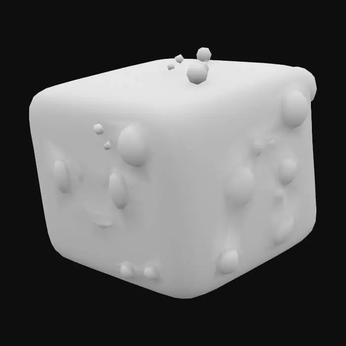 3D model for cube slime roblox style