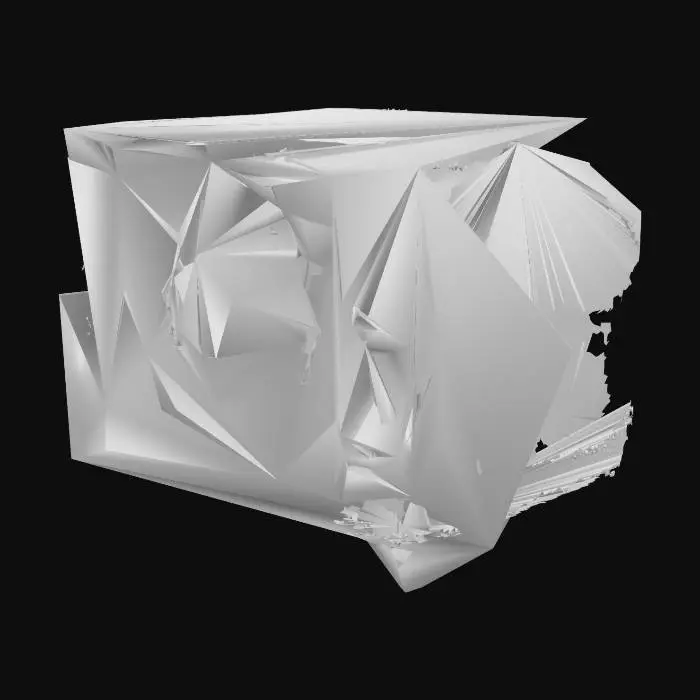 3D model for tv with skull on screen with armored plate anthena