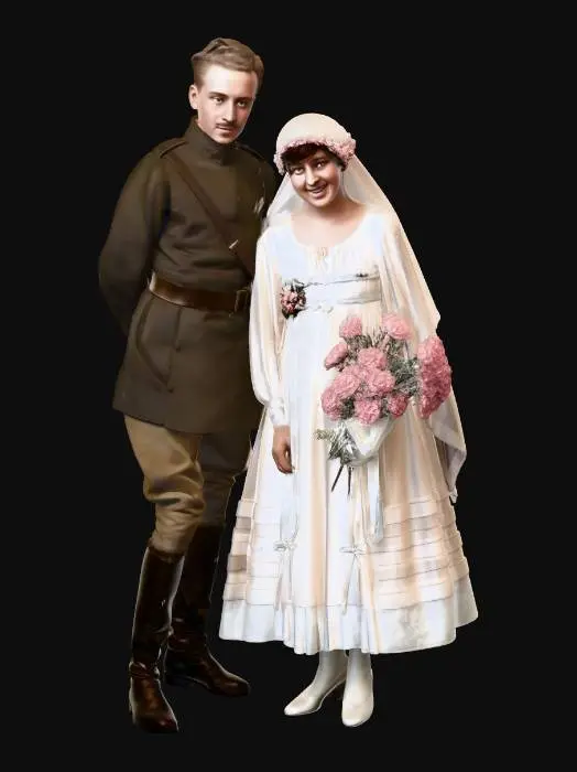 3D model for Edwardian Wedding Portrait