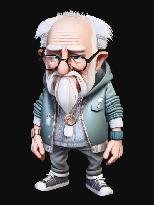 3D model for Grumpy Grandpa with Style